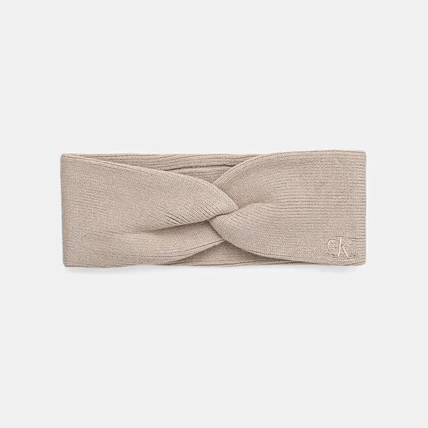 Čelenka Calvin Klein béžová barva, LV04F8019G