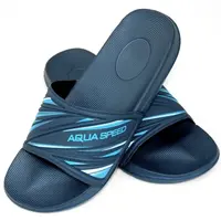 AQUA SPEED Pánske bazénové topánky Idaho Navy modrý/modrý vzor 10