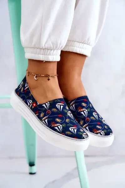 BIG STAR SHOES Dámska sklz na pamäťovú penu veľká hviezda