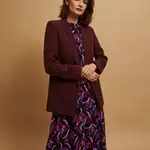 Marisse Smooth Maroon Jacket