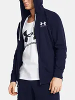 Tmavomodrá športová mikina Under Armour UA Rival Terry LC FZ