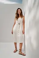 Marisse Women's Dress L-Su-4366 White