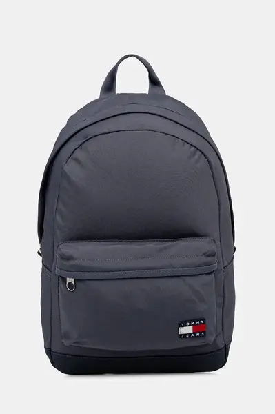 Ruksak Tommy Jeans pánsky, modrá farba, veľký, s nášivkou, AM0AM13400