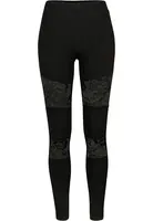 Women's leggings with laces black