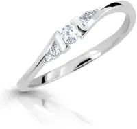 Cutie Diamonds Půvabný prsten z bílého zlata s brilianty DZ6720-3054-00-X-2 48 mm