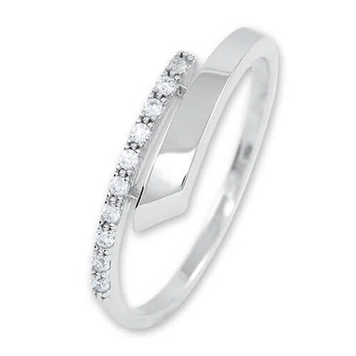 Soliter Něžný stříbrný prsten s krystaly 426 001 00573 04 55 mm
