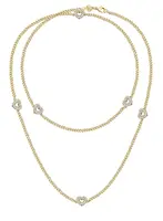 Morellato Elegantní pozlacený náhrdelník se srdíčky Incontri SAUQ03