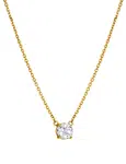 Hot Diamonds Elegantní pozlacený náhrdelník s topazem a diamantem Gemstone DN214