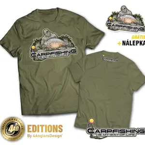 4anglersdesign tričko carpfishing is my way of life - xxxl