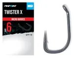 Nash háčky twister x micro barbed 10 ks - velikost 4