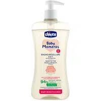 Chicco Baby Moments Sensitive micelární šampon na tělo a vlasy 500 ml