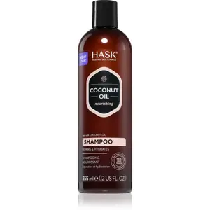 HASK Monoi Coconut Oil pečující šampon pro lesk a hebkost vlasů 355 ml