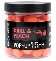 Shimano plovoucí boilie isolate pop-up krill peach fluoro orange - 15 mm 80 g