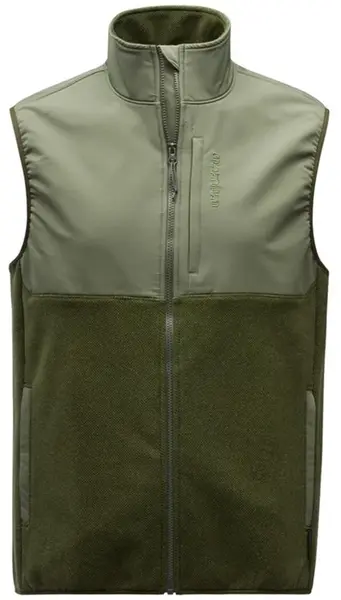 Grundéns vesta bering fleece pro vest deep lichen green deep depths - l