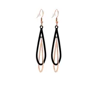 Troli Elegantní bicolor náušnice z oceli VSE009RB-PET