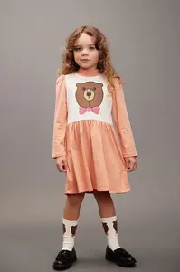 Dětské bavlněné šaty Mini Rodini Bear