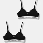 Dětská podprsenka Calvin Klein Underwear 2-pack černá barva, G80G800741