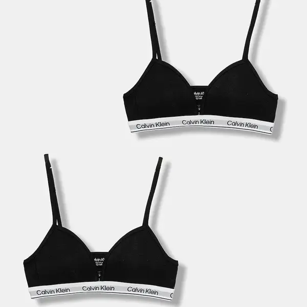 Dětská podprsenka Calvin Klein Underwear 2-pack černá barva, G80G800741