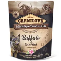 Carnilove Dog Pouch Paté Buffalo with Rose Petals 300 g