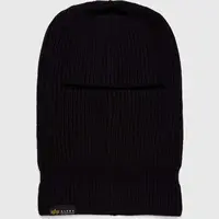 Kukla Alpha Industries Label Balaclava černá barva, 138901.03