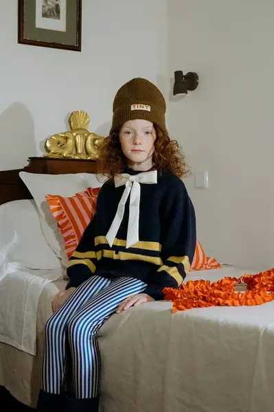 Dětské legíny Tinycottons STRIPES SHINY LEGGINGS