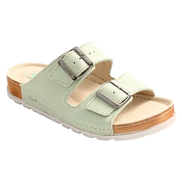 SANTÉ Dámské pantofle N/211/1/O97/SP ZELENÁ v.37