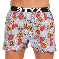 Styx Pánské trenky art sportovní guma Halloween rakve (B1752) XXL