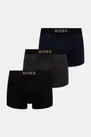 Boxerky BOSS Trunk 3P Gold Logo G 3-pack černá barva, 50546764