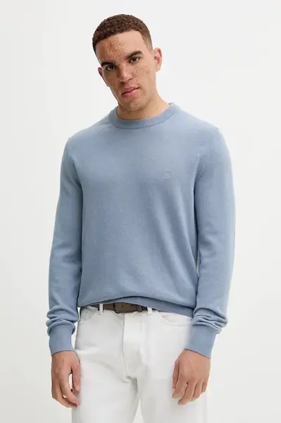 Svetr s příměsí vlny Marc O'Polo modrá barva, 529514460504