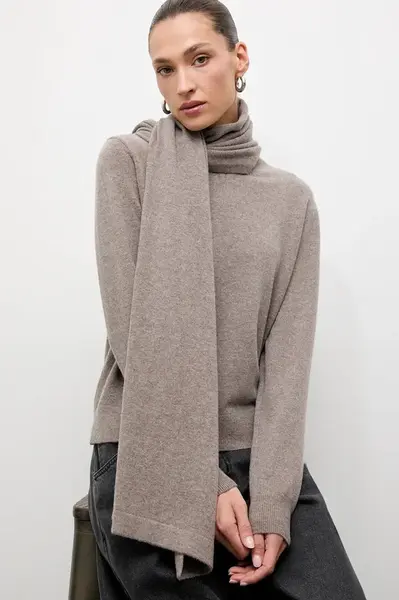 Svetr z merino vlny se šálou Answear.LAB