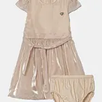 Dívčí šaty Guess béžová barva, mini, A5RK09 WGWQ0