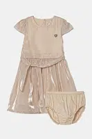 Dívčí šaty Guess béžová barva, mini, A5RK09 WGWQ0