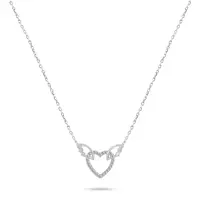 Brilio Silver Hravý strieborný náhrdelník so zirkónmi NCL36W