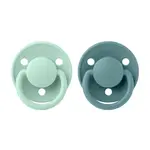 BIBS De Lux cumlíky z prírodného kaučuku 2ks - veľkosť 1 - Nordic Mint / Island Sea