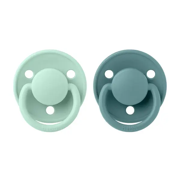 BIBS De Lux cumlíky z prírodného kaučuku 2ks - veľkosť 1 - Nordic Mint / Island Sea