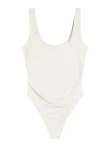 Bershka Košeľové body  biela