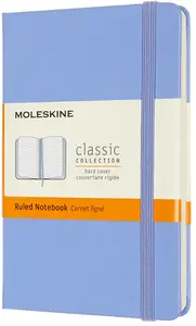 Zápisník Moleskine - tvrdé desky, S, linkovaný - nebesky modrý