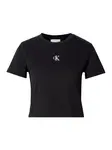 Calvin Klein Jeans Tričko  čierna / biela