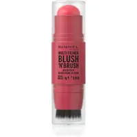 Rimmel Multi-Tasker Blush'N'brush tvářenka v tyčince se štětcem odstín 150 Cherry On Point 8 g