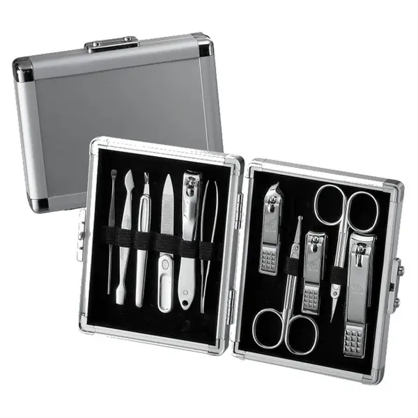 THREE SEVEN Manikúrní set kufřík silver 11 nástrojů
