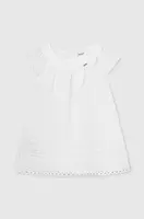 Kojenecké šaty Mayoral béžová barva, mini, áčková