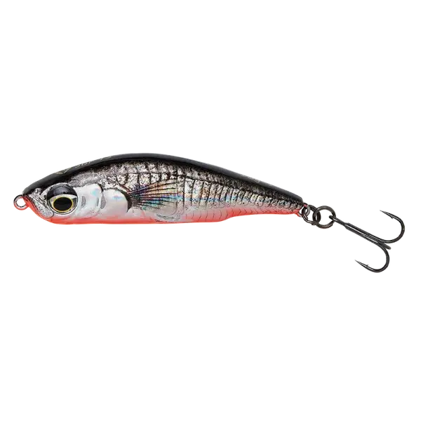 Savage gear wobler 3d sticklebait pencil sinking black red - 5,5 cm 7 g