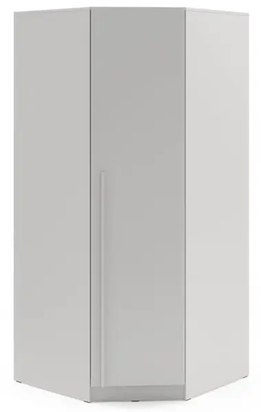 Rohová šatní skříň arturo - platinová šedá