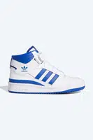 Kožené tenisky adidas Originals Forum Mid J bílá barva, FZ2085-white