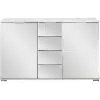 Carryhome KOMODA, bílá, 130/83/41 cm
