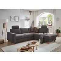 Sit & More ROHOVÁ SEDAČKA, textil, tmavě šedá