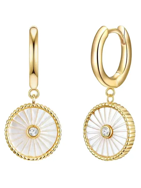 Glanzstücke München Náušnice  zlatá žltá