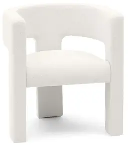 Bílé designové křeslo ALPAH B