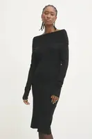 Šaty Answear.LAB černá barva, midi