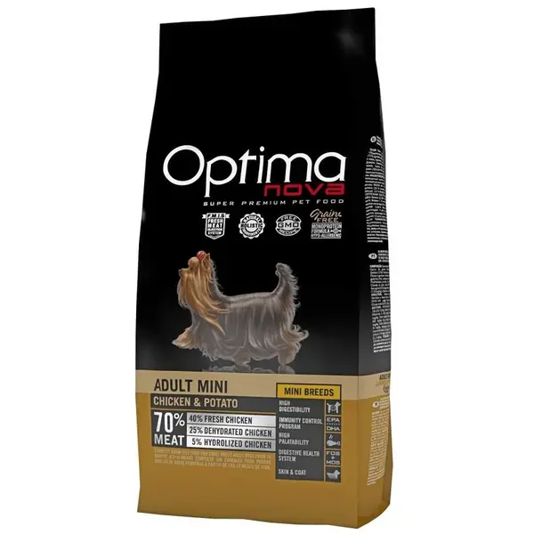 OPTIMAnova Dog Adult Mini Chicken & Potato GF 8 kg